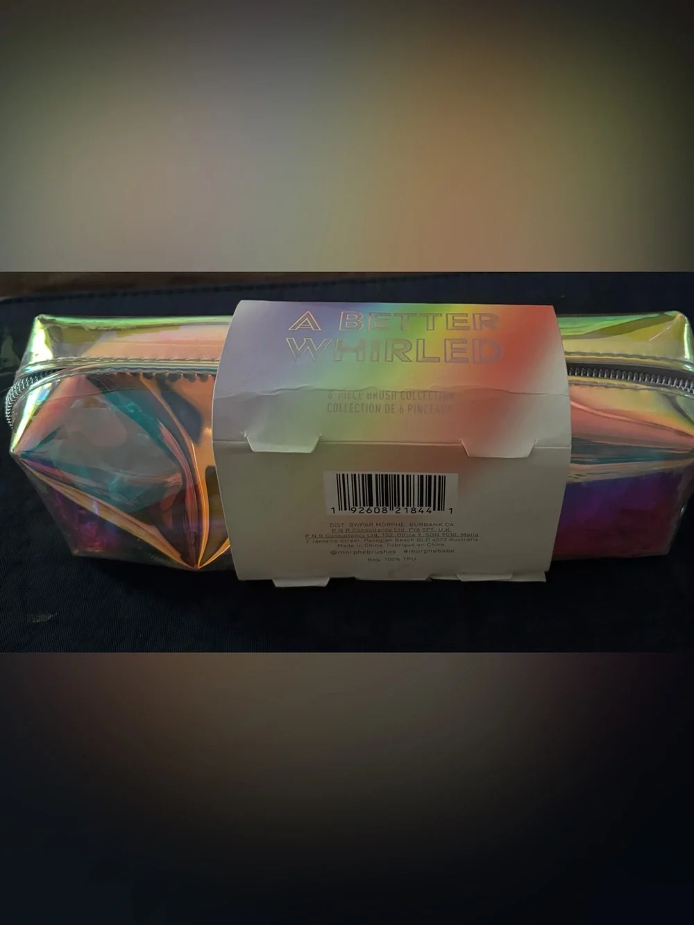 Morphe Iridescent Rainbow Brush Set Packaging
